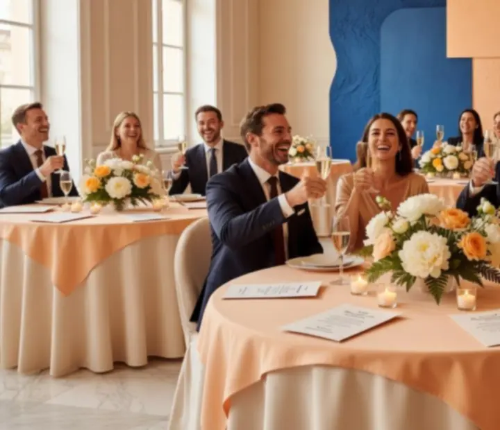 Exkluzív születésnapi ünnepség elegáns terítéssel és vibráló dekorációval