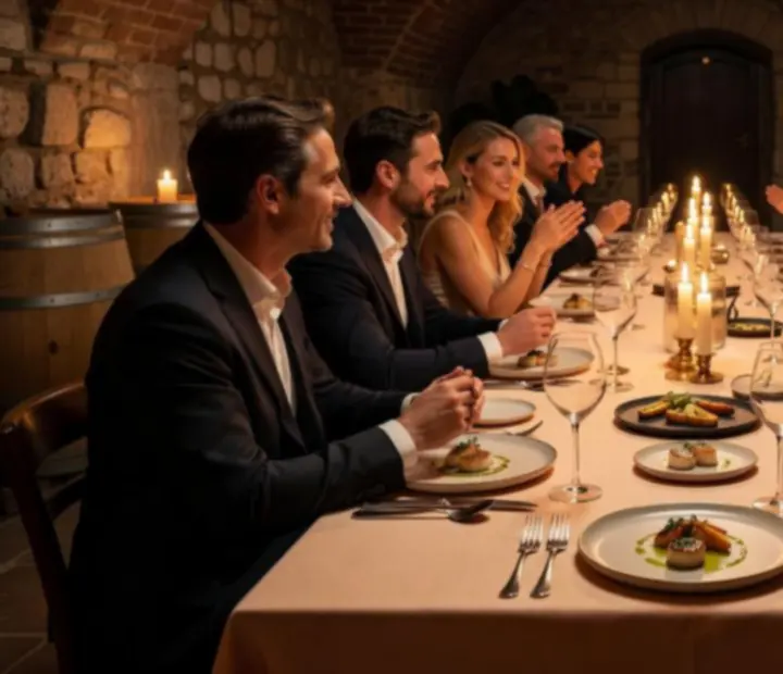 Secret supper club, gyertyafényes vacsora titkos helyszínen